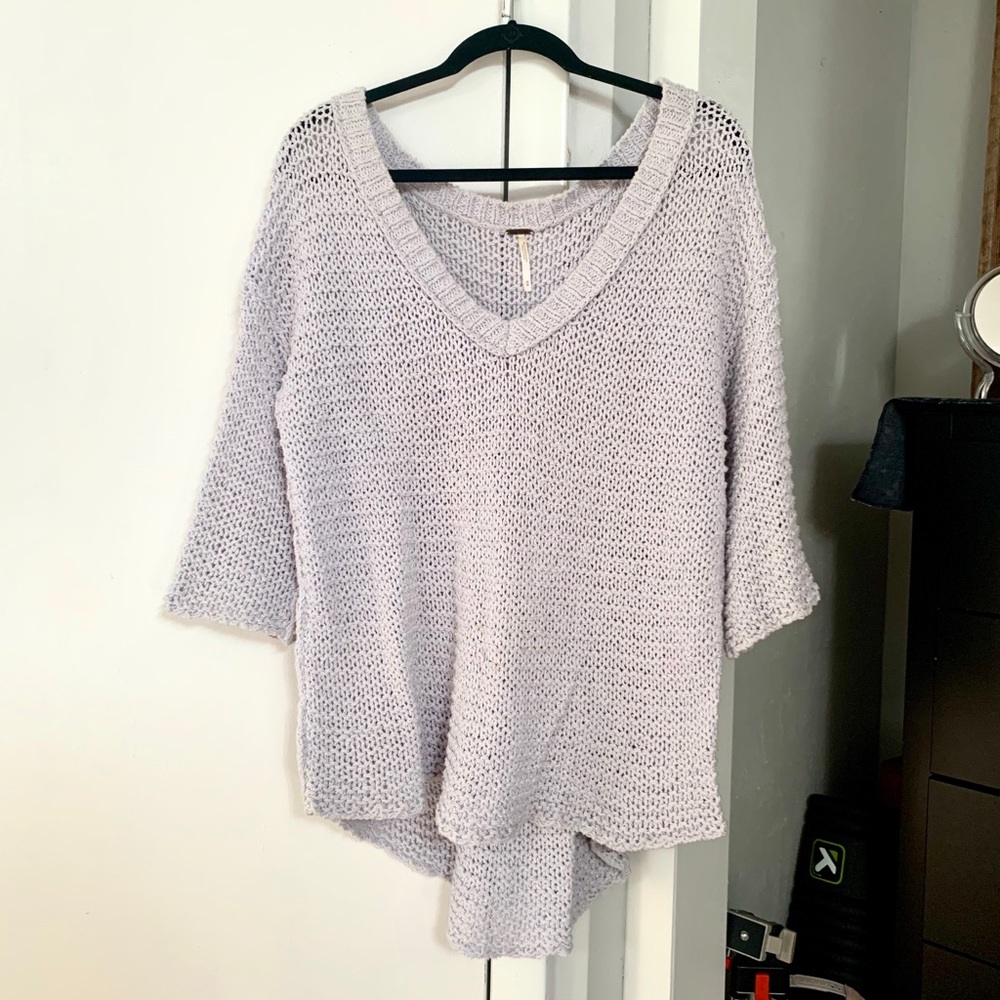 Free people lavender oversized Summer Sweater